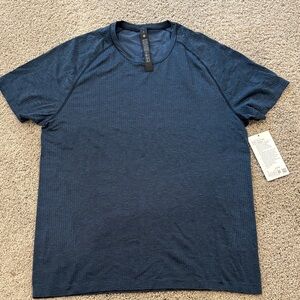 lululemon athletica Deep Blue Short Sleeve Tee